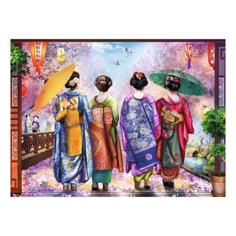 Afbeelding laden in galerijviewer, Ravensburger – kersenbloesemwandeling – legpuzzel – 500 stukjes
