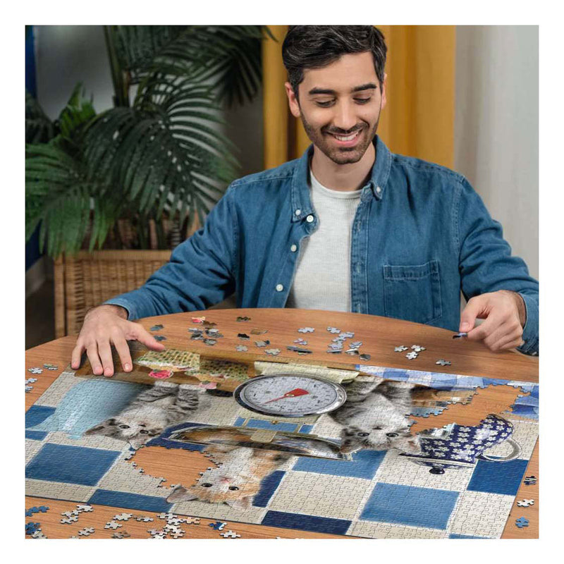 Afbeelding laden in galerijviewer, Ravensburger – katjes in de keuken – legpuzzel – 1500 stukjes
