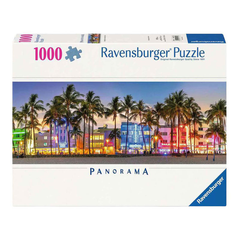 Load image into Gallery viewer, Ravensburger legpuzzel night glow on ocean drive - 1000st.
