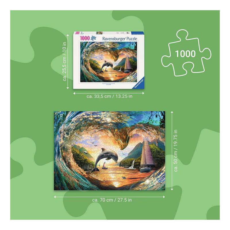 Load image into Gallery viewer, Ravensburger puzzel sunset splash 1000st
