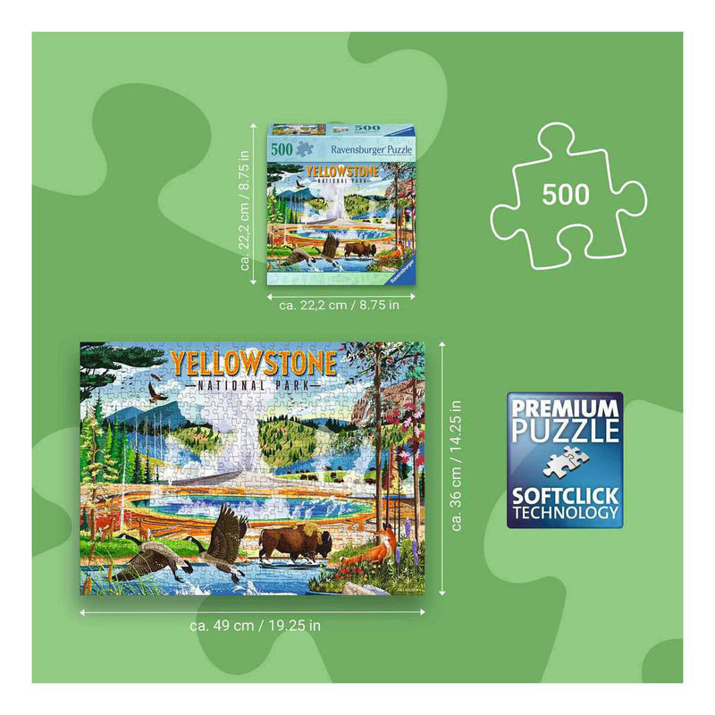 Chargez l'image dans la visionneuse de la galerie, Ravensburger – yellowstone national park – legpuzzel – 500 stukjes

