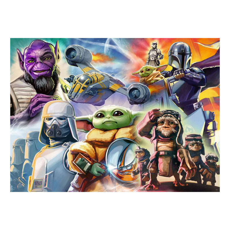 Load image into Gallery viewer, Ravensburger legpuzzel the mandalorian and grogu - 500st.
