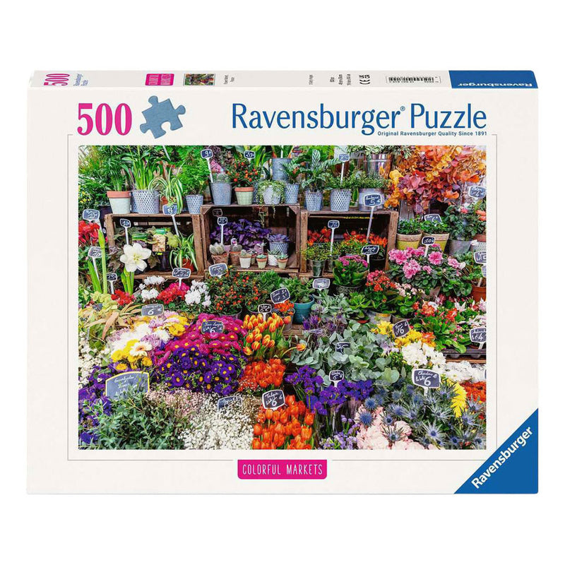 Load image into Gallery viewer, Ravensburger legpuzzel flower market, france - 500st.
