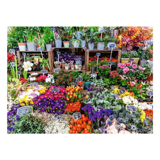 Ravensburger – bloemenmarkt, frankrijk – legpuzzel – 500 stukjes
