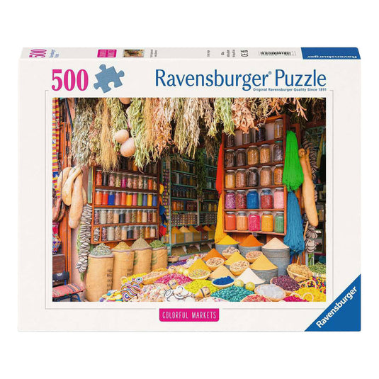 Ravensburger legpuzzel colorful markets no 4 - 500st.