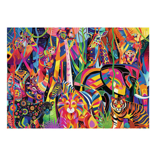 Ravensburger legpuzzel jeweled jungle - 500 xl st.