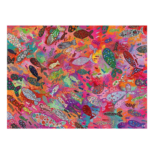 Ravensburger legpuzzel fish in fuchsia - 500st.