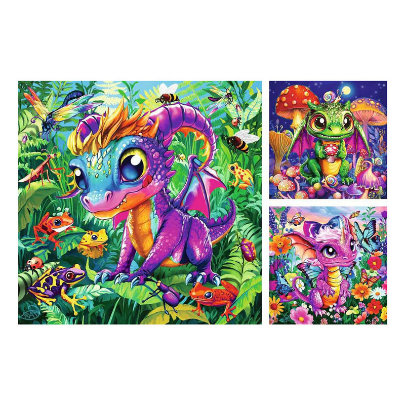 Afbeelding laden in galerijviewer, Ravensburger – baby garden dragons – kinderpuzzel – 150 xxl stukjes
