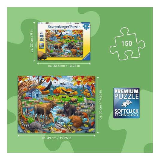 Ravensburger legpuzzel wildlife gathering - 150 xxl st.