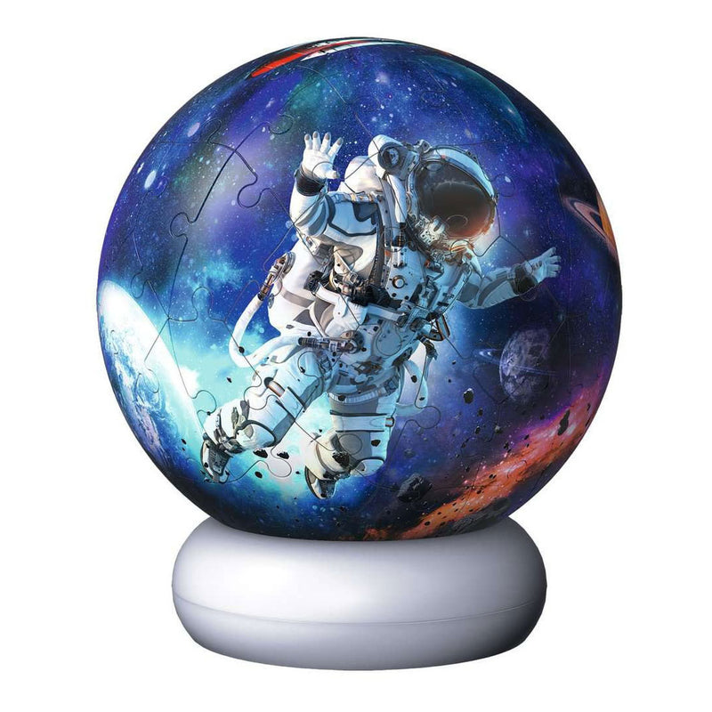 ギャラリービューアに画像をロードする, Ravensburger – astronauten – 3d puzzle-ball nachtlicht – 73 stukjes
