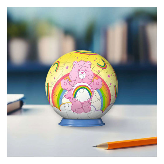 Ravensburger – care bears: cheer bear – 3d puzzle-ball – 55 stukjes