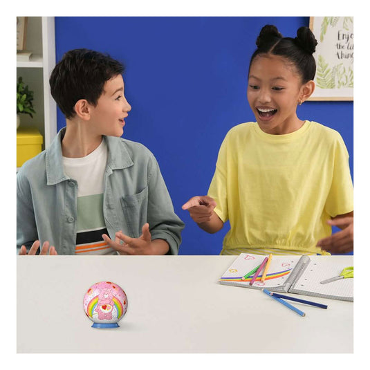 Ravensburger – care bears: love-a-lot bear – 3d puzzle-ball – 55 stukjes