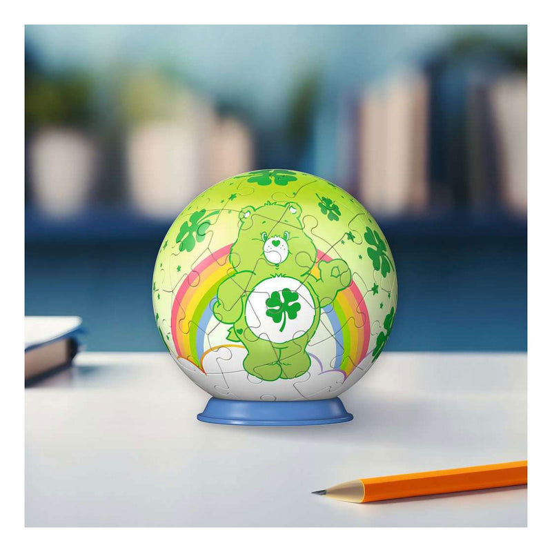 Afbeelding laden in galerijviewer, Ravensburger â€“ care bears: good luck bear â€“ 3d puzzle-ball â€“ 55 stukjes
