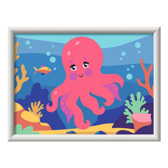 Ravensburger – creart: octopus (neon) – schilderen op nummer
