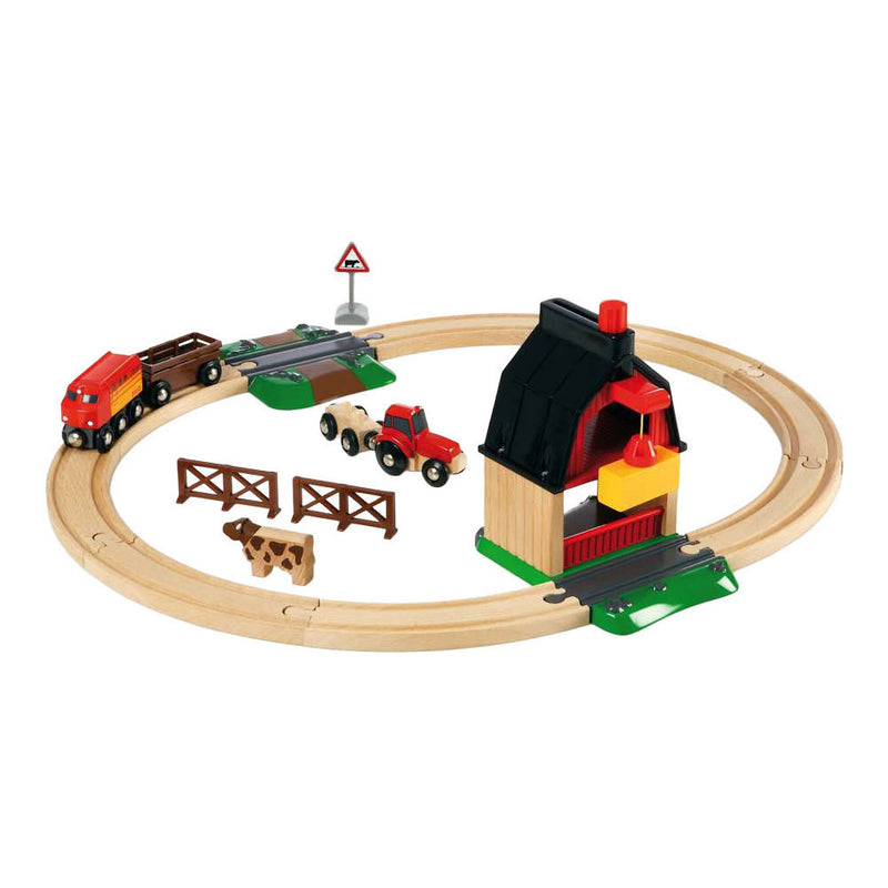 Afbeelding laden in galerijviewer, Brio treinset met boerderij - 20dlg.
