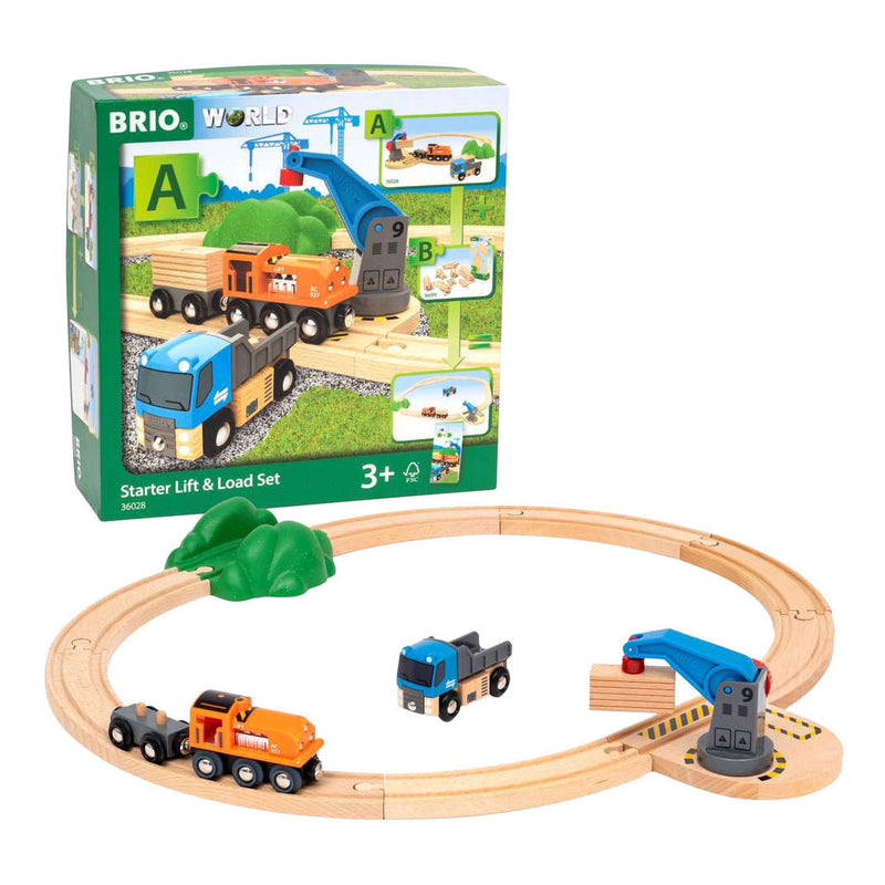 Afbeelding laden in galerijviewer, Ravensburger brio treinset hijs en laad startset - 14dlg.
