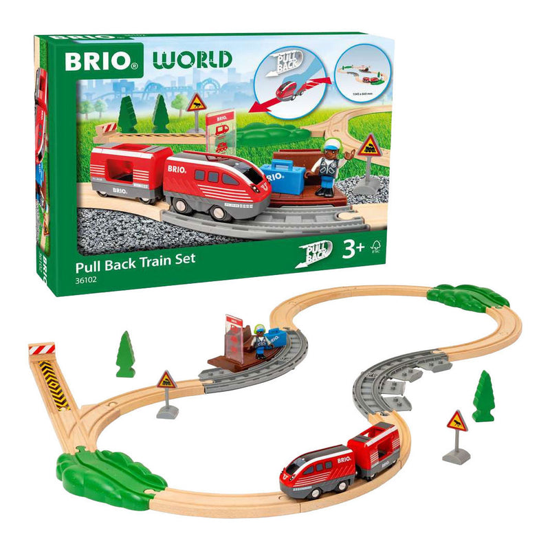 Chargez l'image dans la visionneuse de la galerie, Ravensburger brio pullback trein set - 28dlg.
