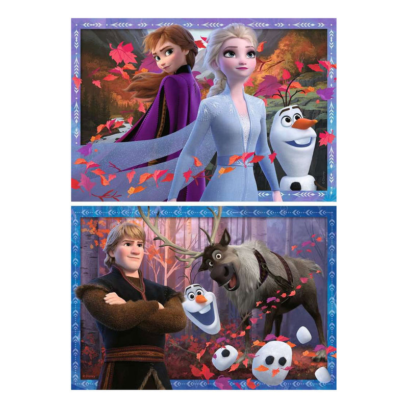 Afbeelding laden in galerijviewer, Ravensburger puzzel disney frozen 2 - 2x24 stukjes - kinderpuzzel
