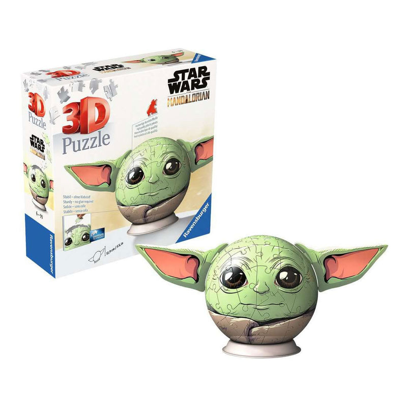 Afbeelding laden in galerijviewer, Ravensburger mandalorian grogu met oren - 3d puzzel
