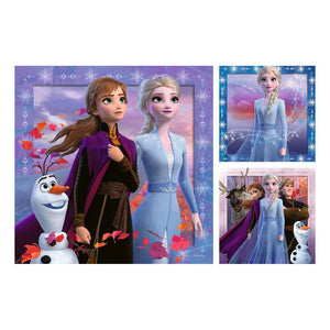 Ravensburger legpuzzel frozen 2 de reis begint - 3x49st.