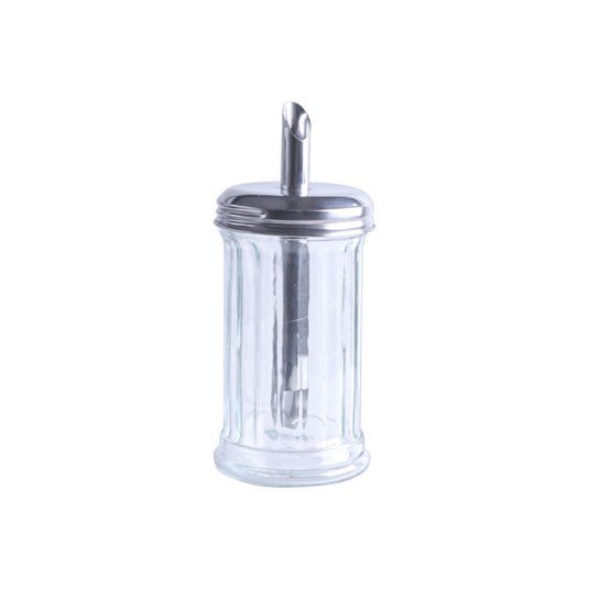 Suikerstrooier glas 300ml ø7xh13cm