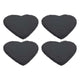 Onderzetter leisteen hart 10cm set a 4