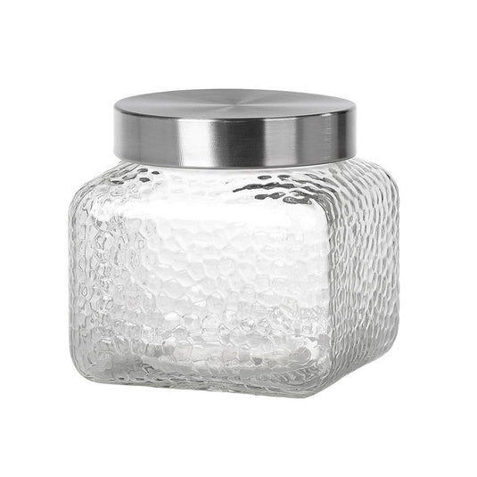 Kitchen tools voorraadpot glas vierkant 1350ml