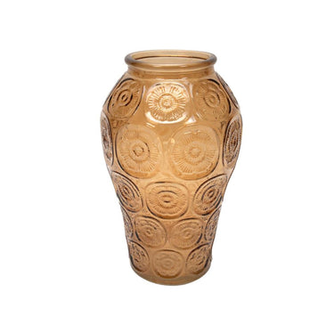 Svenska living vaas kruik vorm ã˜14,5x24,5cm amber