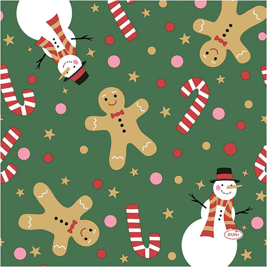 Servetten, kerstsnoep, afm 33x33 cm, 20 stuk 1 doos