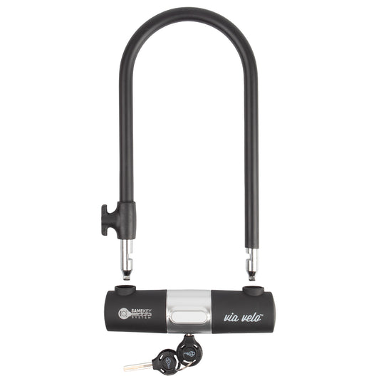 Via velo 2 in 1 shackle lock with spiral cable