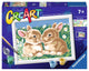 Ravensburger creart fluffy bunnies - schilderen op nummer voor kinderen