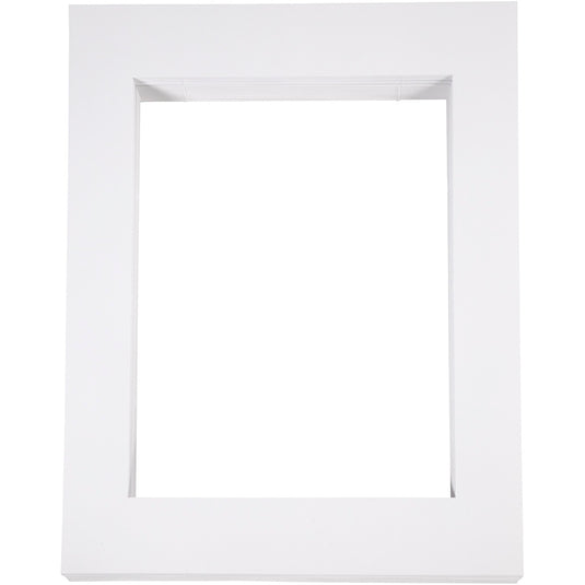 Creativ company passepartout lijsten, a3, afm 40x50 cm, 500 gr, wit, 100 stuk 1 doos