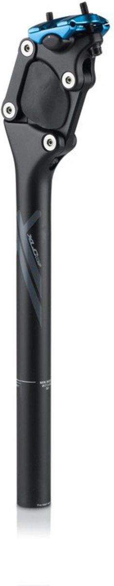 Xlc sp-s07 zadelpen - comp - verend - 27.2x350mm - aluminium - 70-85kg - zwart