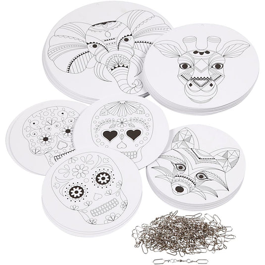 Mobielen met motief, d 12+15+18 cm, 300 gr, wit, 20 set 1 doos