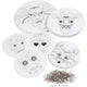 Mobielen met motief, d 12+15+18 cm, 300 gr, wit, 20 set 1 doos
