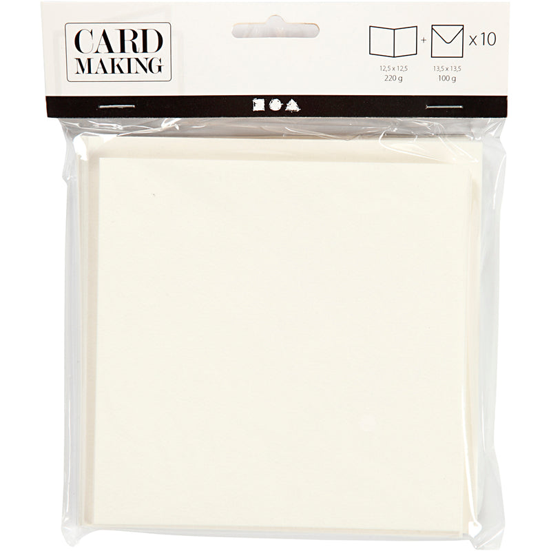 Load image into Gallery viewer, Https: www.cchobby.nl kaarten-enveloppen-afmeting-kaart-12-5x12-5-cm-afmeting-envelop-13-5x13-5-cm-off-white-10-set-1-doos
