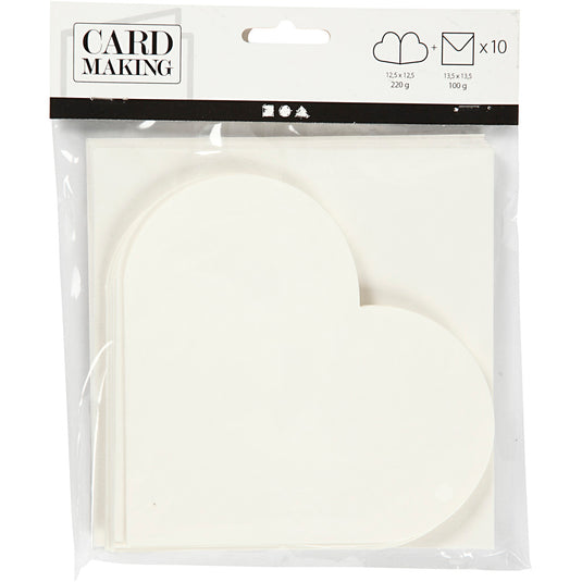 Https: www.cchobby.nl hartvormige-kaarten-afmeting-kaart-12-5x12-5-cm-afmeting-envelop-13-5x13-5-cm-off-white-10-set-1-doos