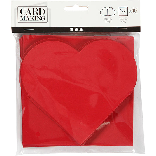 Https: www.cchobby.nl hartvormige-kaarten-afmeting-kaart-12-5x12-5-cm-afmeting-envelop-13-5x13-5-cm-rood-10-set-1-doos