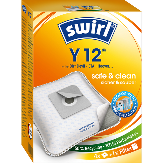Swirl? 1069534 - swirl stofzuigerzak y12 4 mp + | 3 stuks