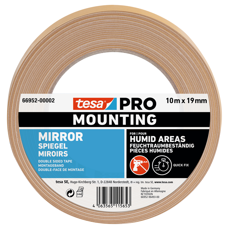 Afbeelding laden in galerijviewer, Tesa professional tesa mounting pro spiegel 66952-00002-00 montagetape wit (l x b) 10 m x 19 mm 1 stuk(s)
