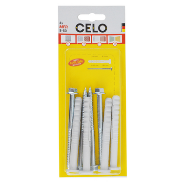 Celo 1067286 - blister multifunction frame plug mfr 8-80 fb ssks 4 pcs. | 5 stuks