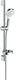 Hansgrohe crometta vario doucheset 65 cm - 2 straalsoorten - met zeepschaal - wit chroom - diameter handdouche 100 mm