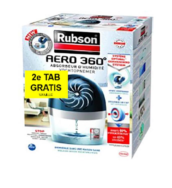 Afbeelding laden in galerijviewer, Rubson vochtopnemer aero360 toestel 20m2 | luchtontvochtiger toestel | vochtvanger badkamer | binnenhuis badkamer
