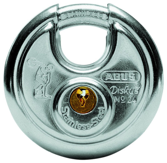 Abus Discus 24 70 Hangslot - Zilver, Sleutelsluiting, 7cm