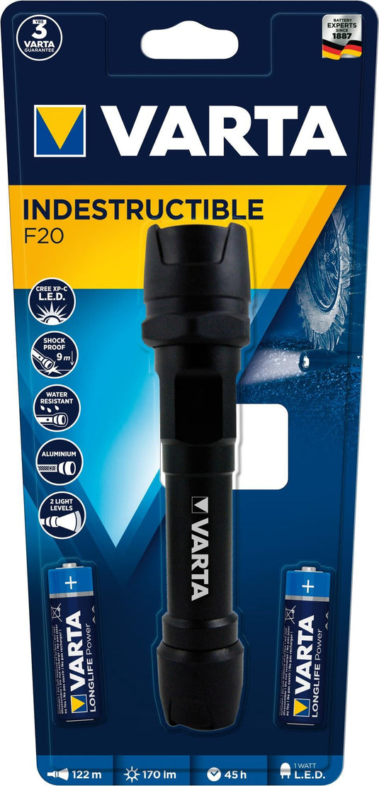 Varta zaklamp onverwoestbaar f20 lamp indestructible f20
