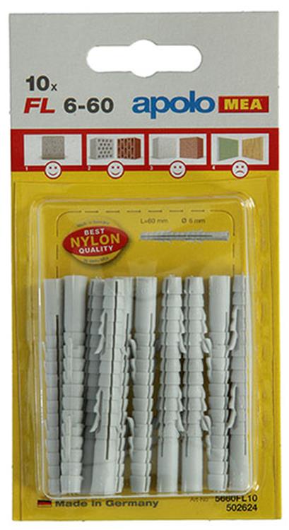 Afbeelding laden in galerijviewer, Celo 1015386 - 10 lange nylon pluggen fl 502624 6 mm | 5 stuks

