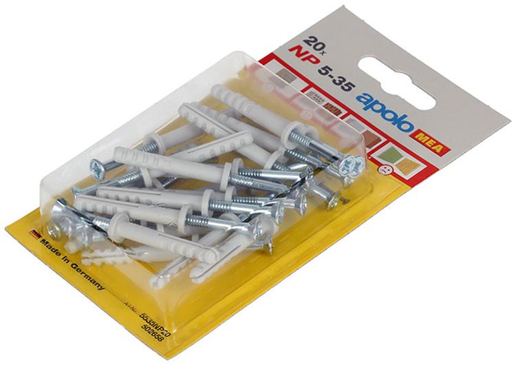 Afbeelding laden in galerijviewer, Celo 1015389 - 20 nylon nagelpluggen np 502658 5x35mm | 5 stuks
