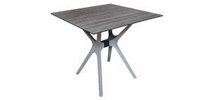 Sens tuintafel jasper 80x80cm kunststof donker grijs
