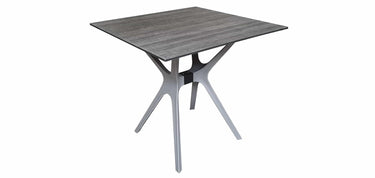 Sens tuintafel jasper 80x80cm kunststof donker grijs