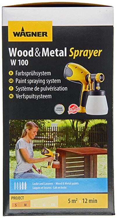 Wagner wood metal sprayer w100 verfspuit
